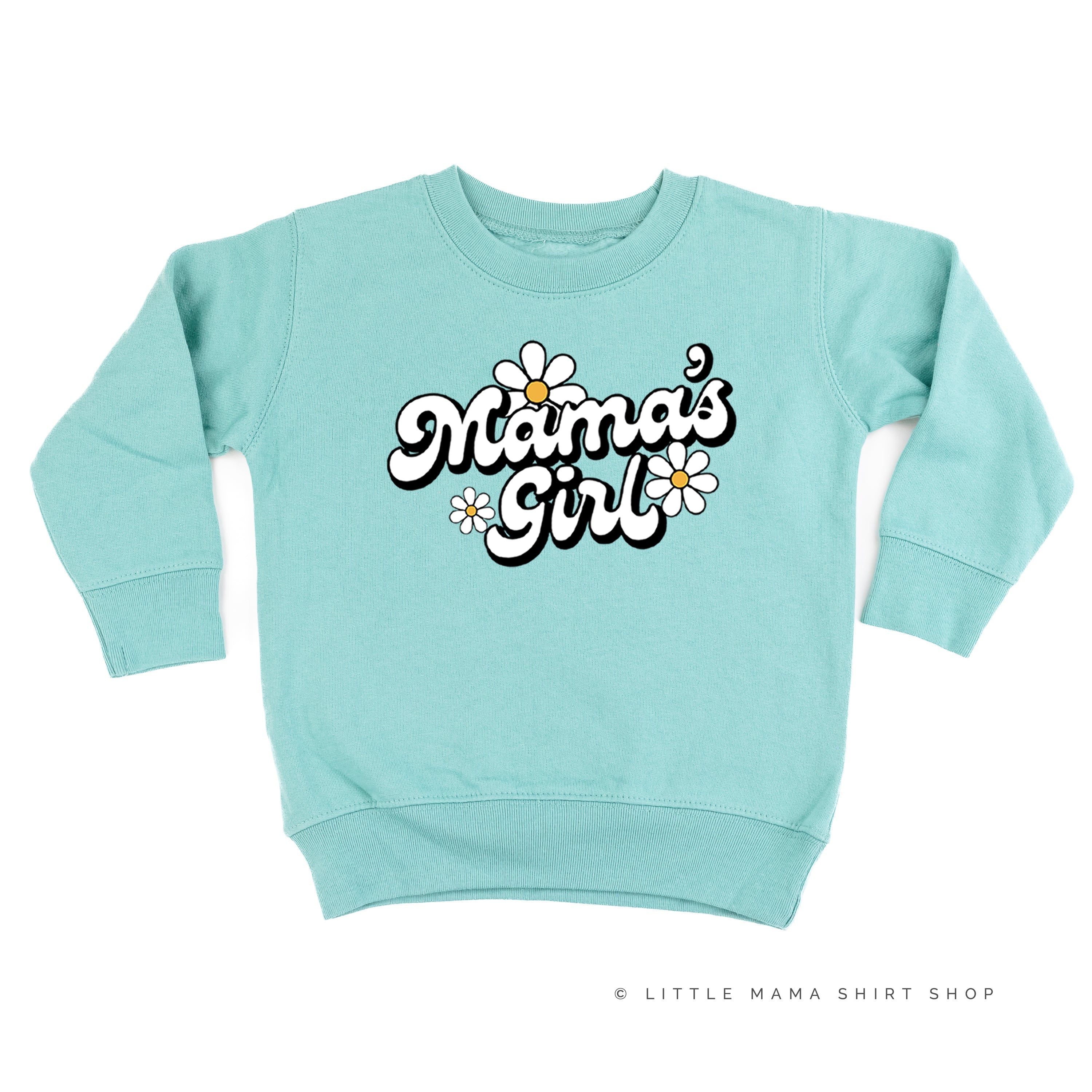 DAISY - MAMA'S GIRL - w/ Full Daisy on Back - Child Sweater Little Mama Shirt Shop