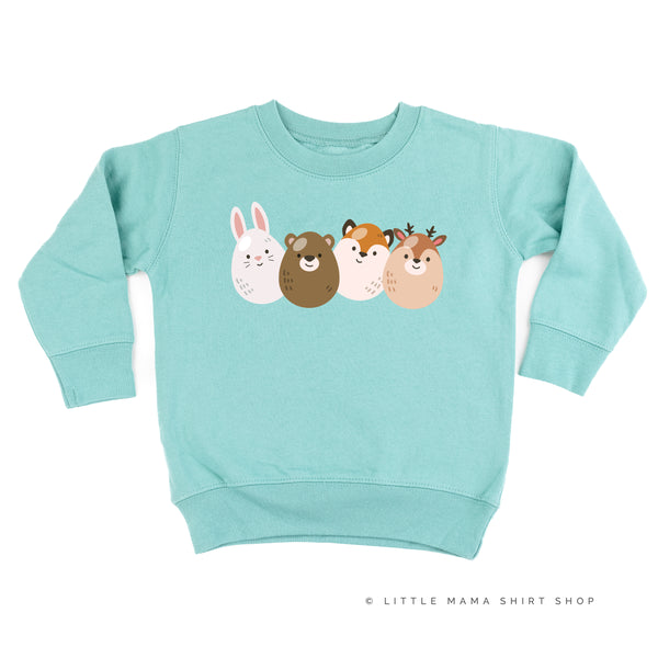 Woodland Creature Easter Eggs - Child Sweater