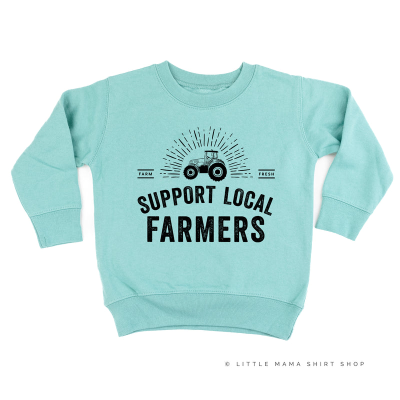 Support Local Farmers - Distressed Design - Child Sweater