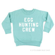 Block Font - Egg Hunting Crew - Child Sweater Little Mama Shirt Shop