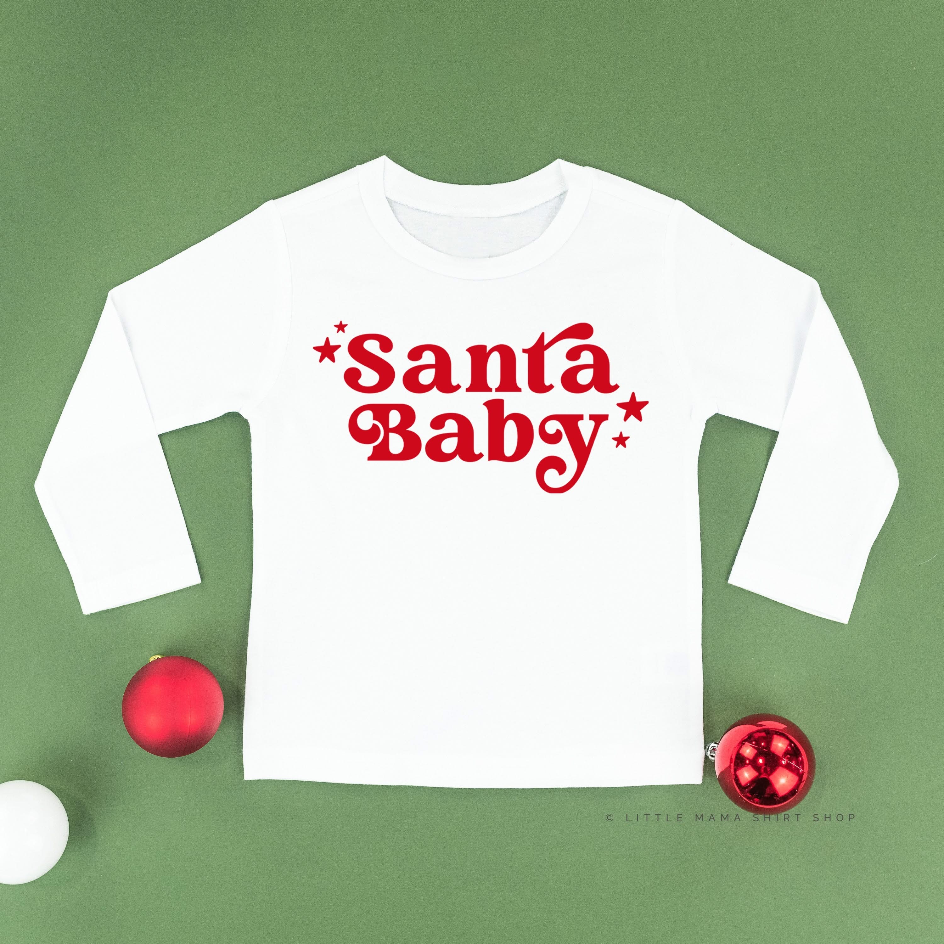 Santa Baby - Child LONG SLEEVE Tee Little Mama Shirt Shop