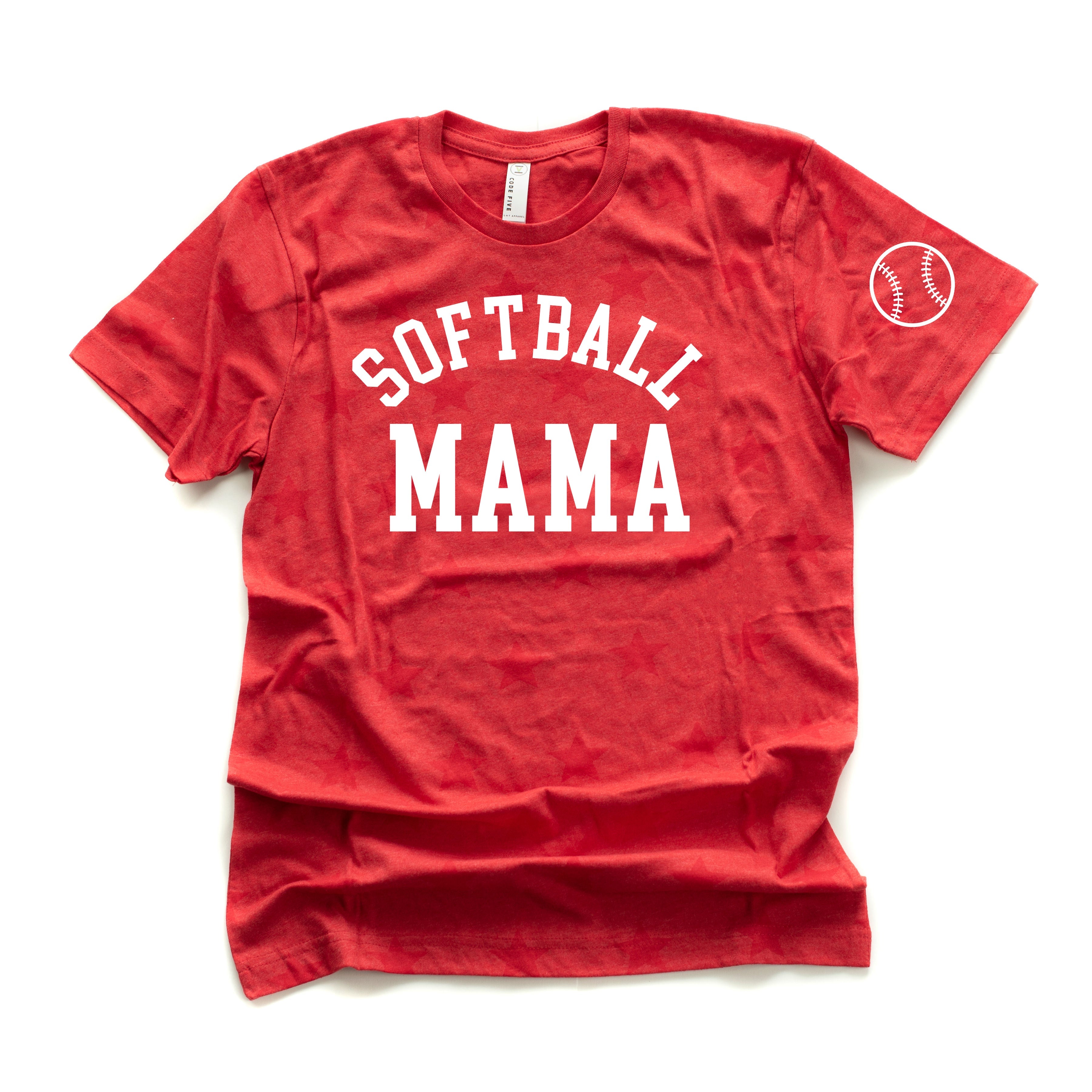 Softball Mama (sd) - Unisex STAR Tee Little Mama Shirt Shop