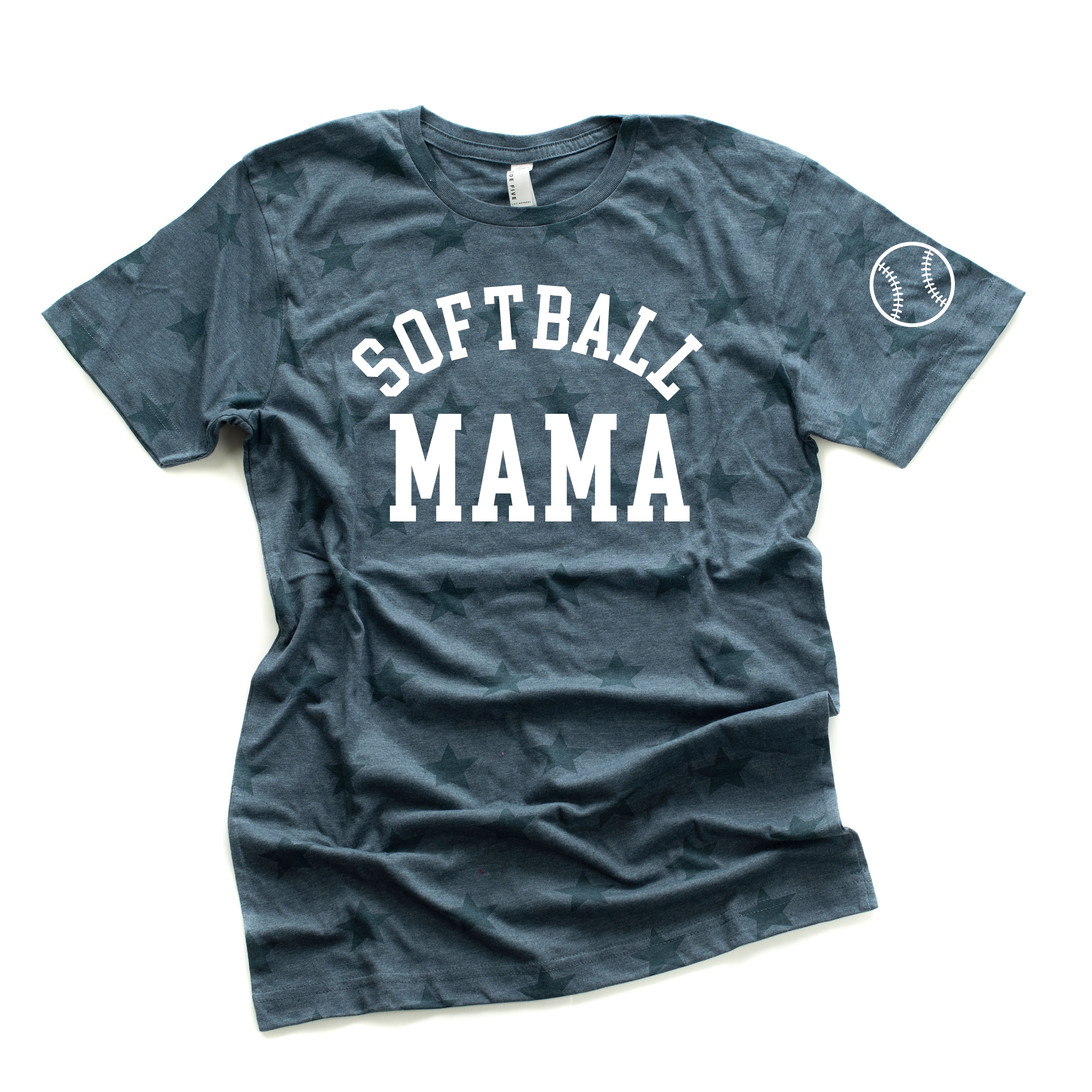 Softball Mama (sd) - Unisex STAR Tee Little Mama Shirt Shop