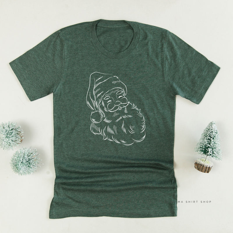 Vintage Santa Sketch - Unisex Tee