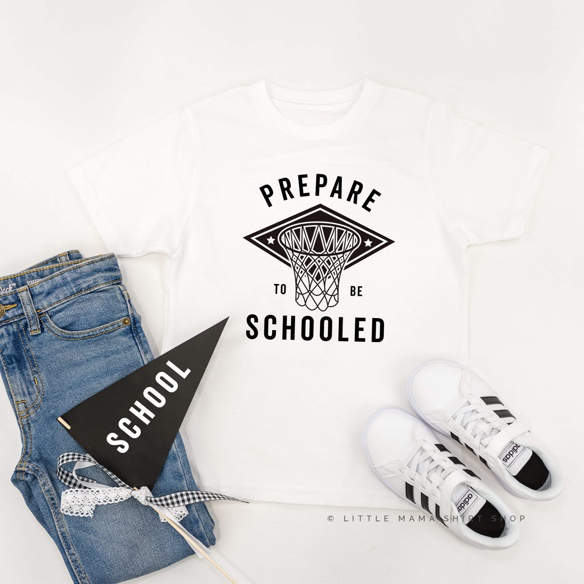 Prepare To Be Schooled - Short Sleeve Child Shirt Little Mama Shirt Shop