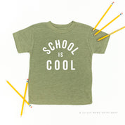 School is Cool - Short Sleeve Child Shirt Little Mama Shirt Shop