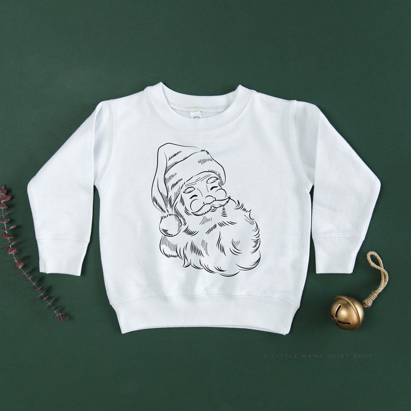 Vintage Santa Sketch - Child Sweater