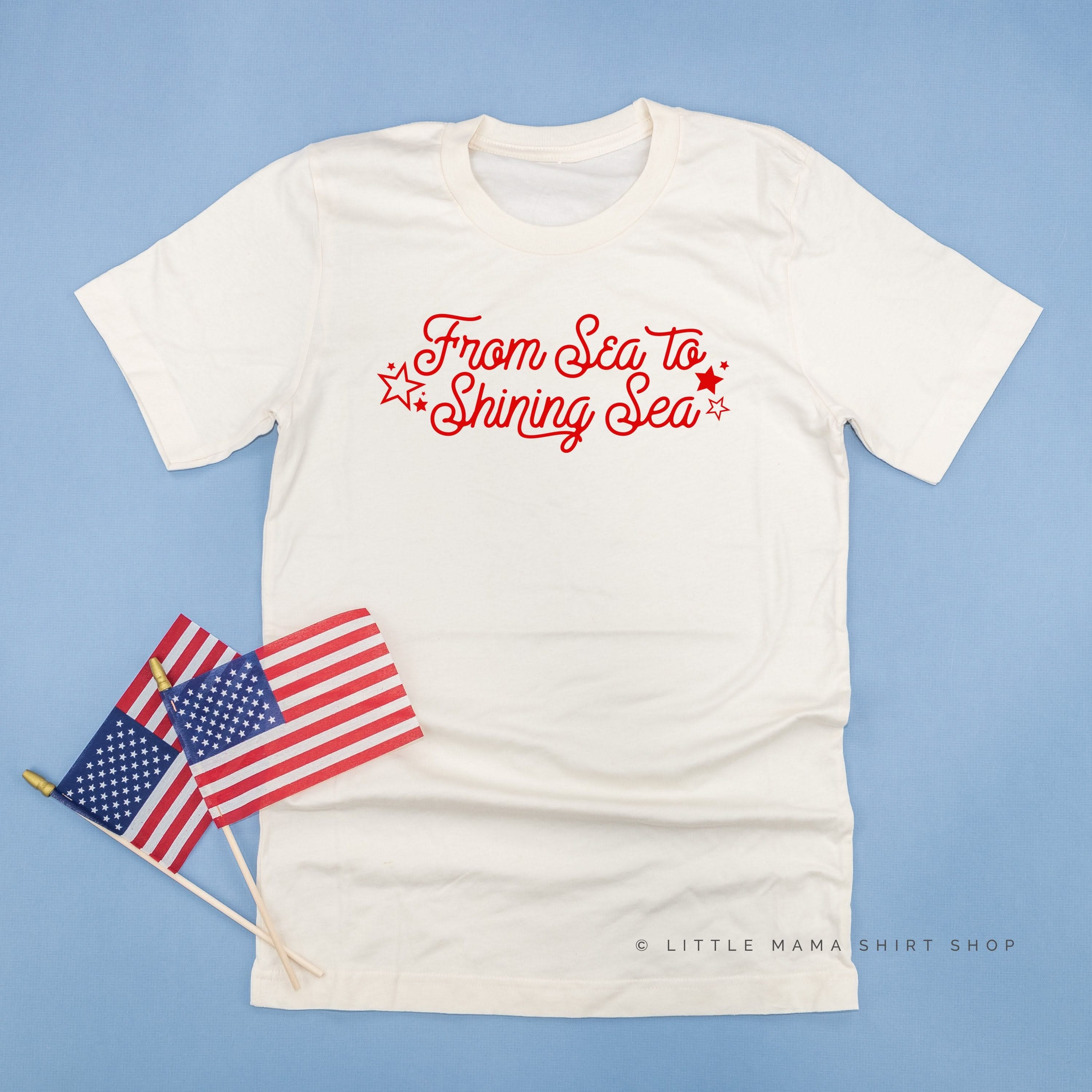 From Sea to Shining Sea - Unisex Tee Little Mama Shirt Shop