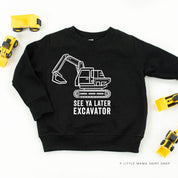 SEE YA LATER EXCAVATOR - Child Sweater Little Mama Shirt Shop