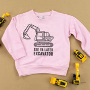 SEE YA LATER EXCAVATOR - Child Sweater Little Mama Shirt Shop