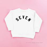 BIRTHDAY NUMBER - BLOCK FONT - Child Sweater Little Mama Shirt Shop