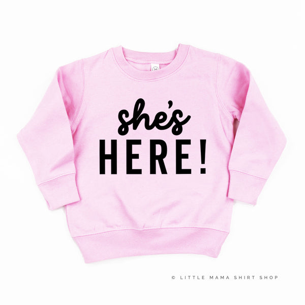 SHE'S HERE! - Child Sweater