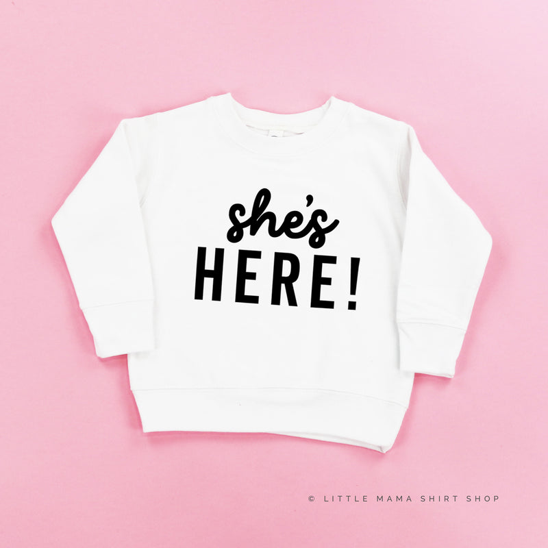 SHE'S HERE! - Child Sweater