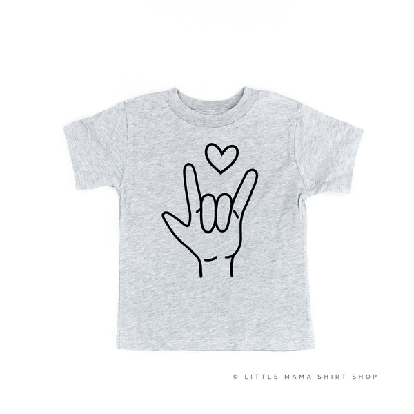 Sign Language - I LOVE YOU  - Short Sleeve Child Tee