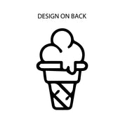 Professional Ice Cream Taste Tester - Single Cone on Back - Child Long Sleeve Tee