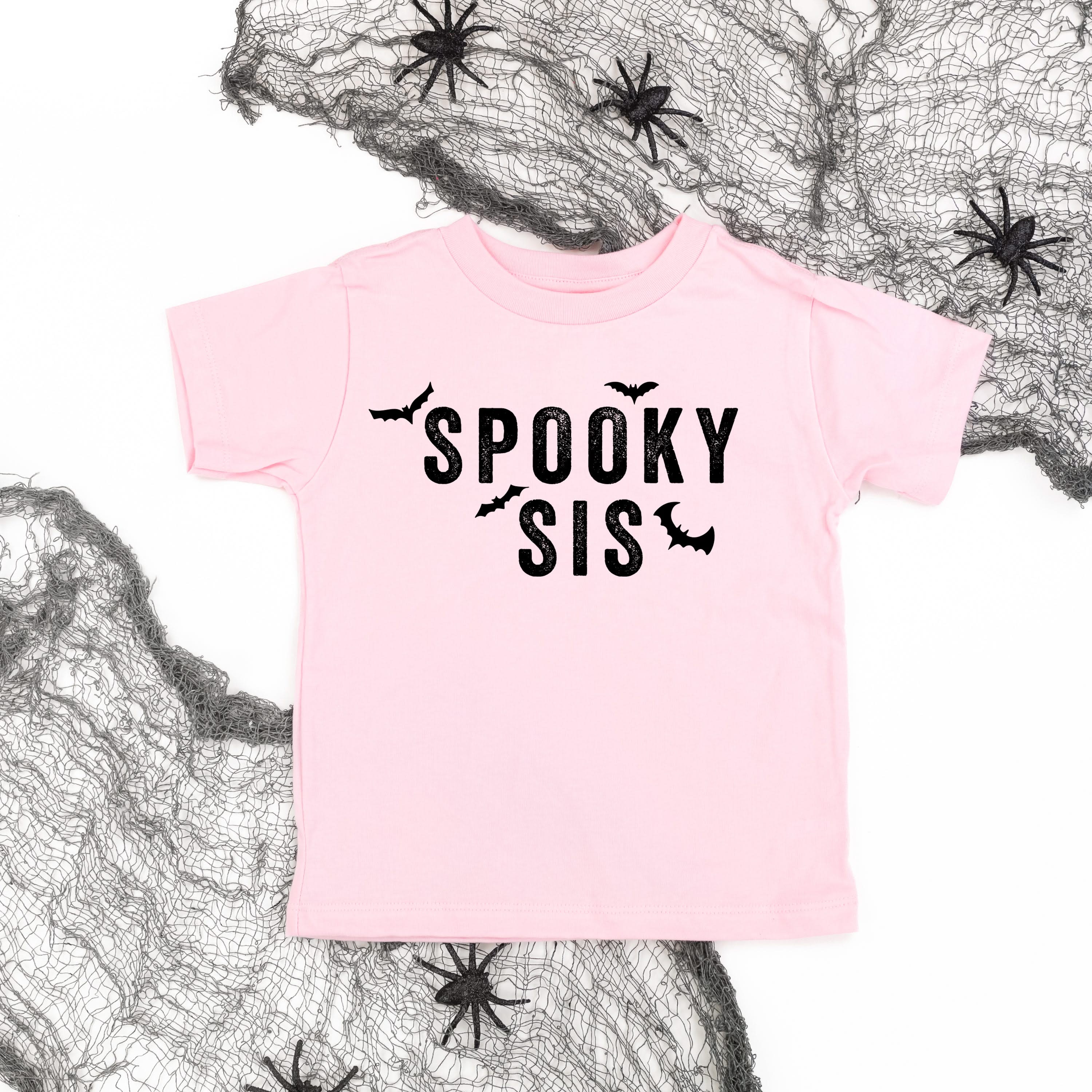 SPOOKY SIS - Short Sleeve Child Shirt Little Mama Shirt Shop