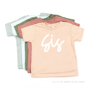 Sis - Cursive - Child Shirt Little Mama Shirt Shop