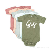 Sis - Cursive - Child Shirt Little Mama Shirt Shop