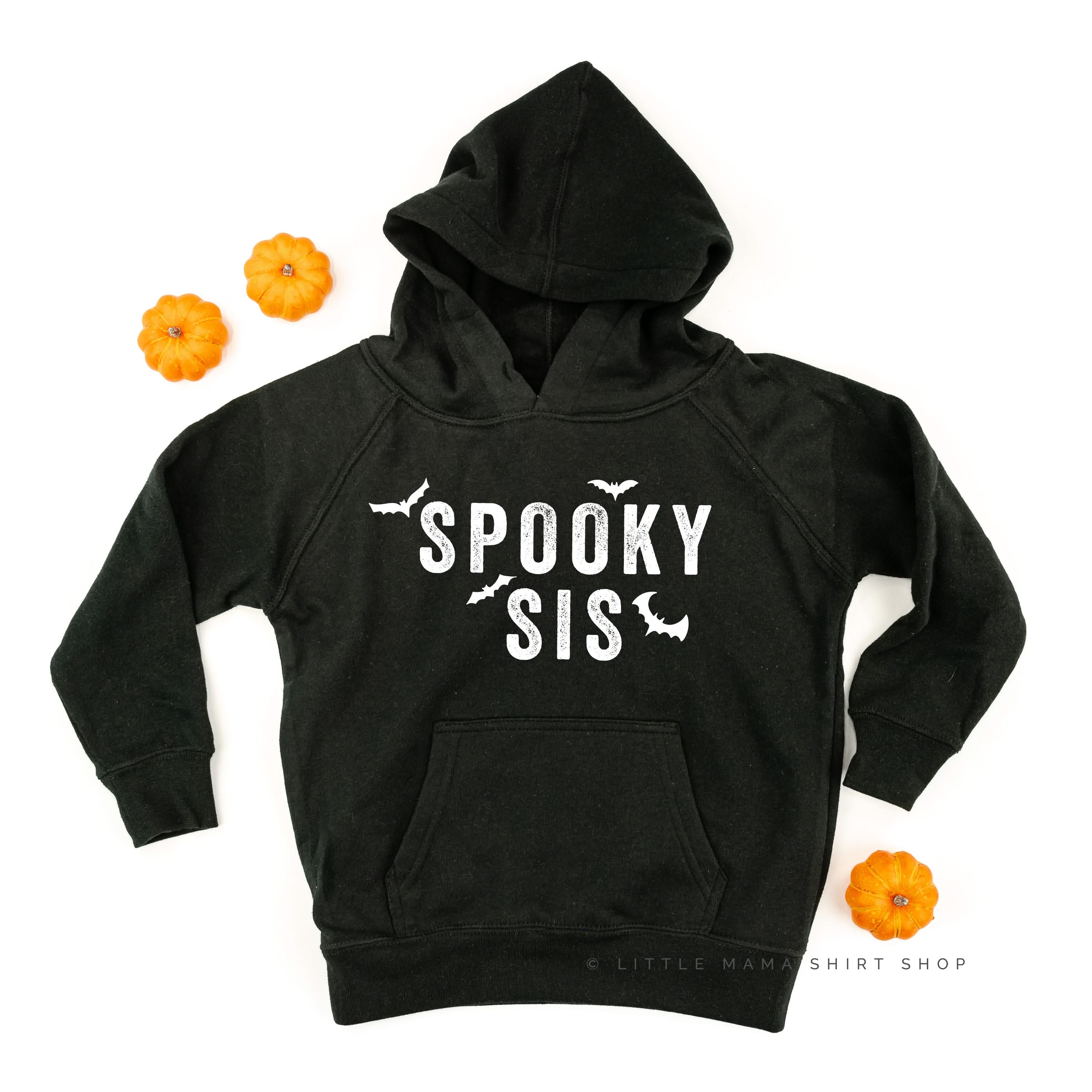 SPOOKY SIS - Child Hoodie Little Mama Shirt Shop LLC