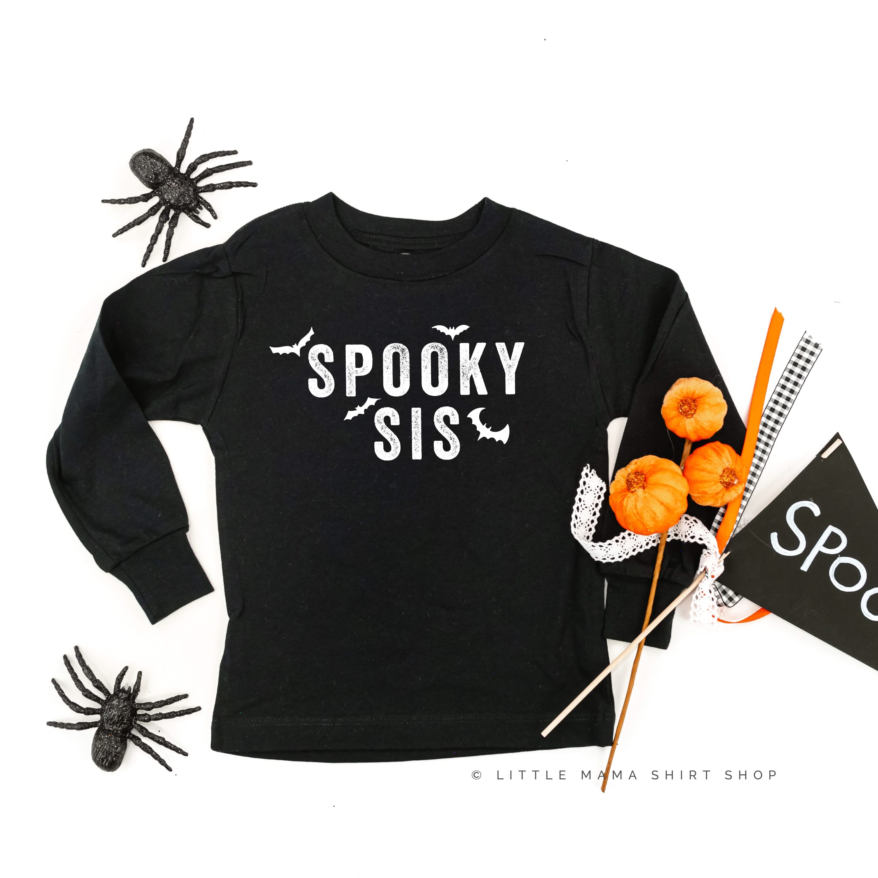SPOOKY SIS - Long Sleeve Child Shirt Little Mama Shirt Shop