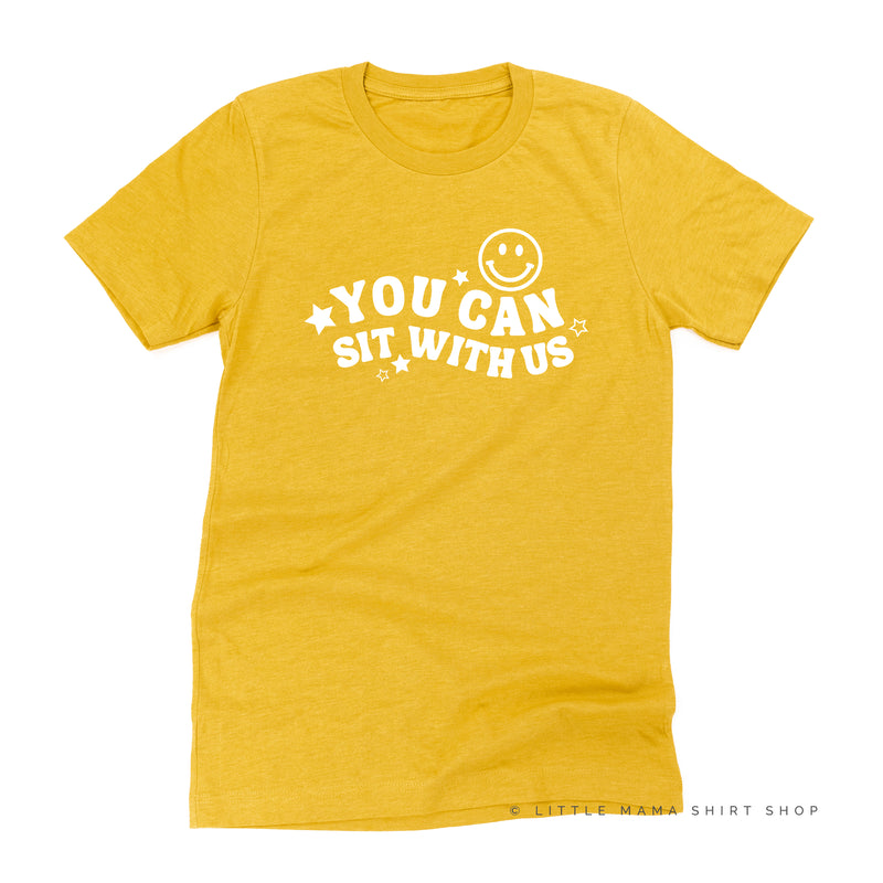 YOU CAN SIT WITH US (Smiley Face) - Unisex Tee