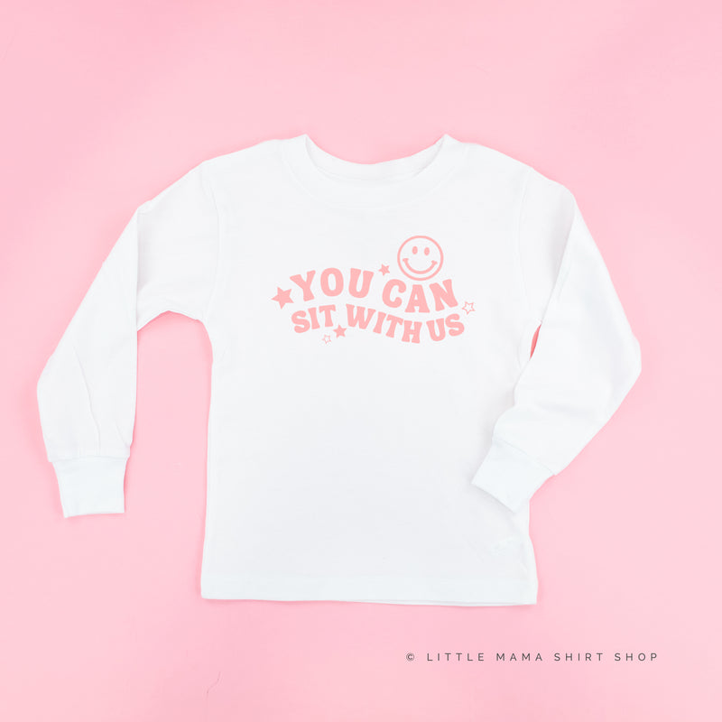 YOU CAN SIT WITH US (Smiley Face) - Long Sleeve Child Shirt