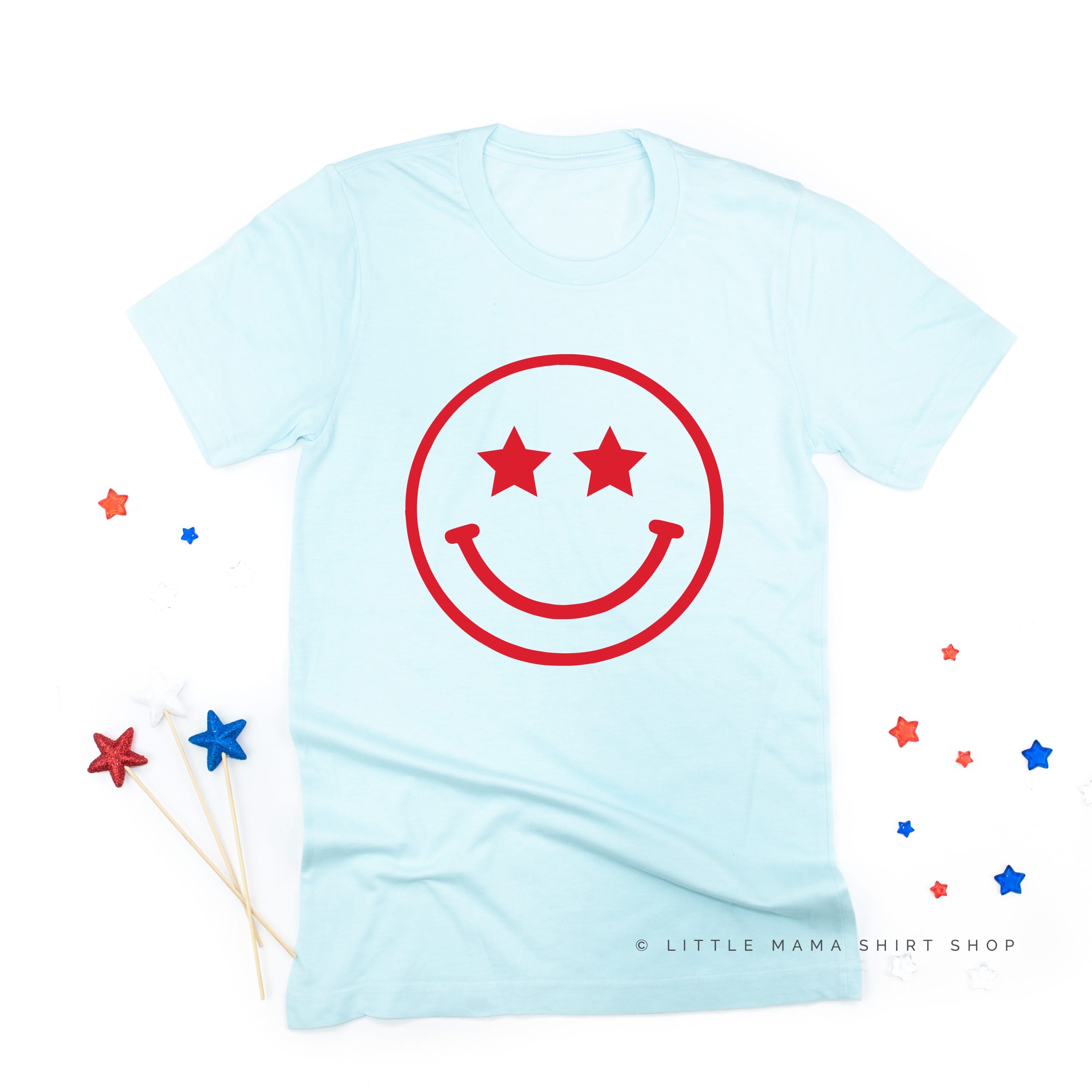 Star Eyes Smiley Face - Unisex Tee