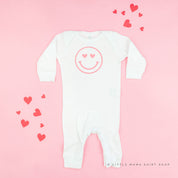Heart Eyes Smiley Face - Baby Sleeper Little Mama Shirt Shop