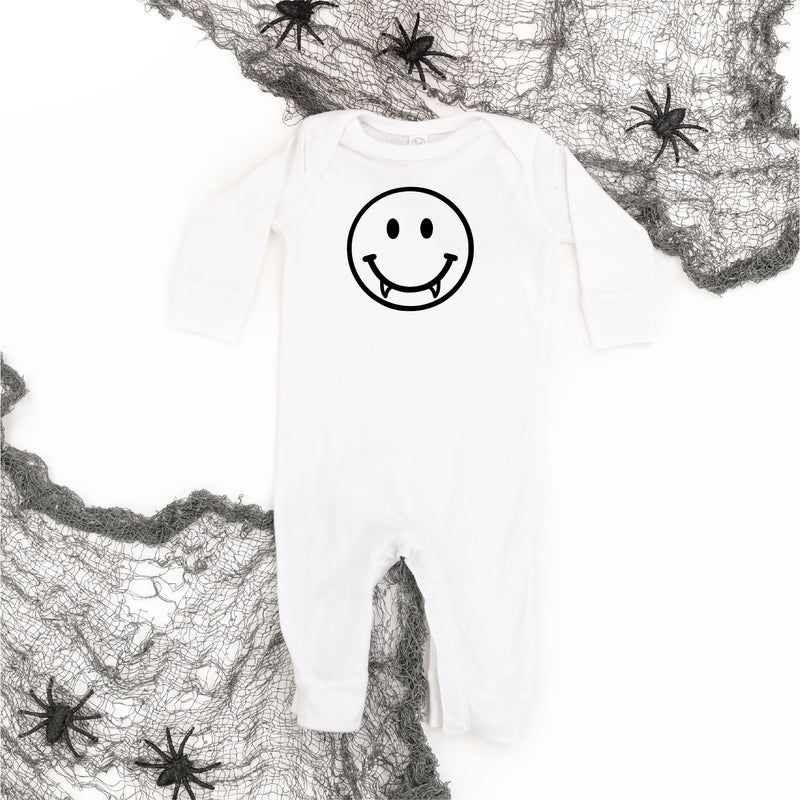 VAMPIRE SMILEY FACE - One Piece Baby Sleeper