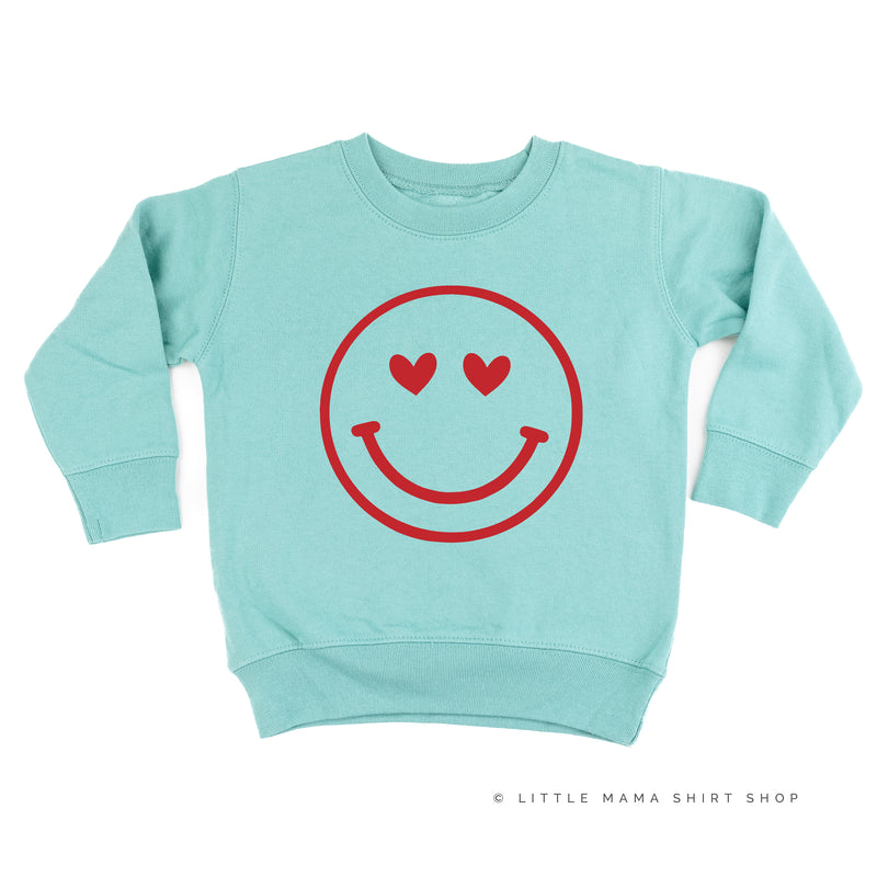 Heart Eyes Smiley Face - Child Sweater