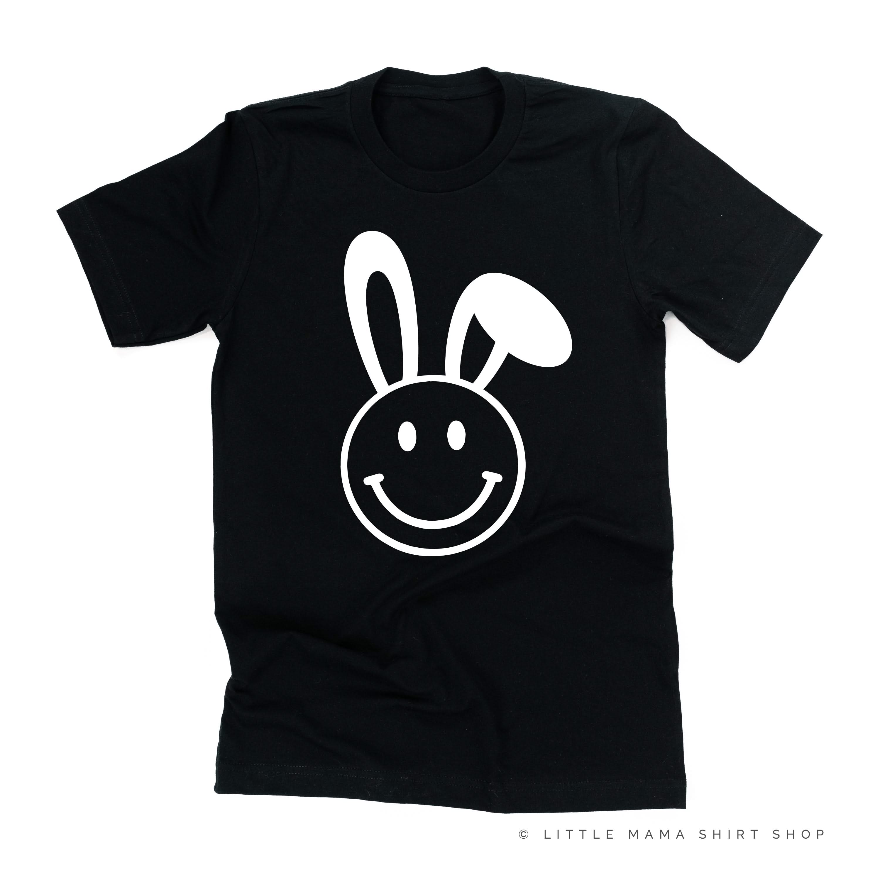 Smiley Face Bunny - Unisex Tee Little Mama Shirt Shop
