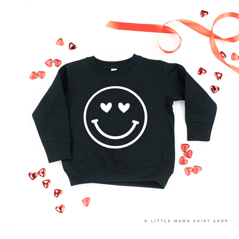 Heart Eyes Smiley Face - Child Sweater