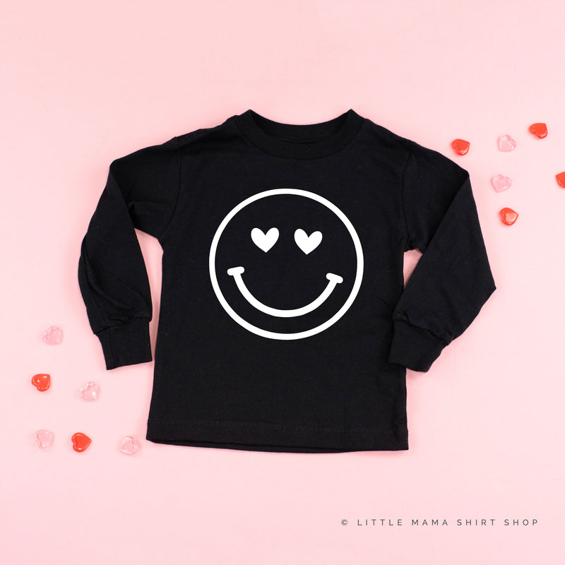 Heart Eyes Smiley Face - Child LONG SLEEVE Tee