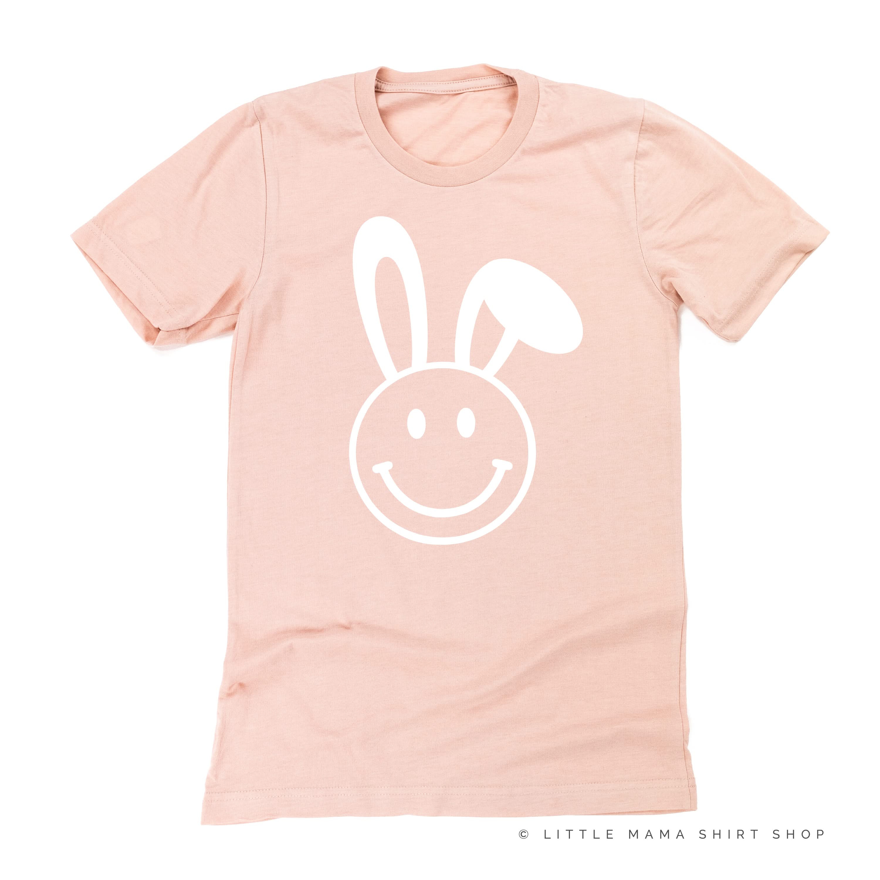 Smiley Face Bunny - Unisex Tee Little Mama Shirt Shop