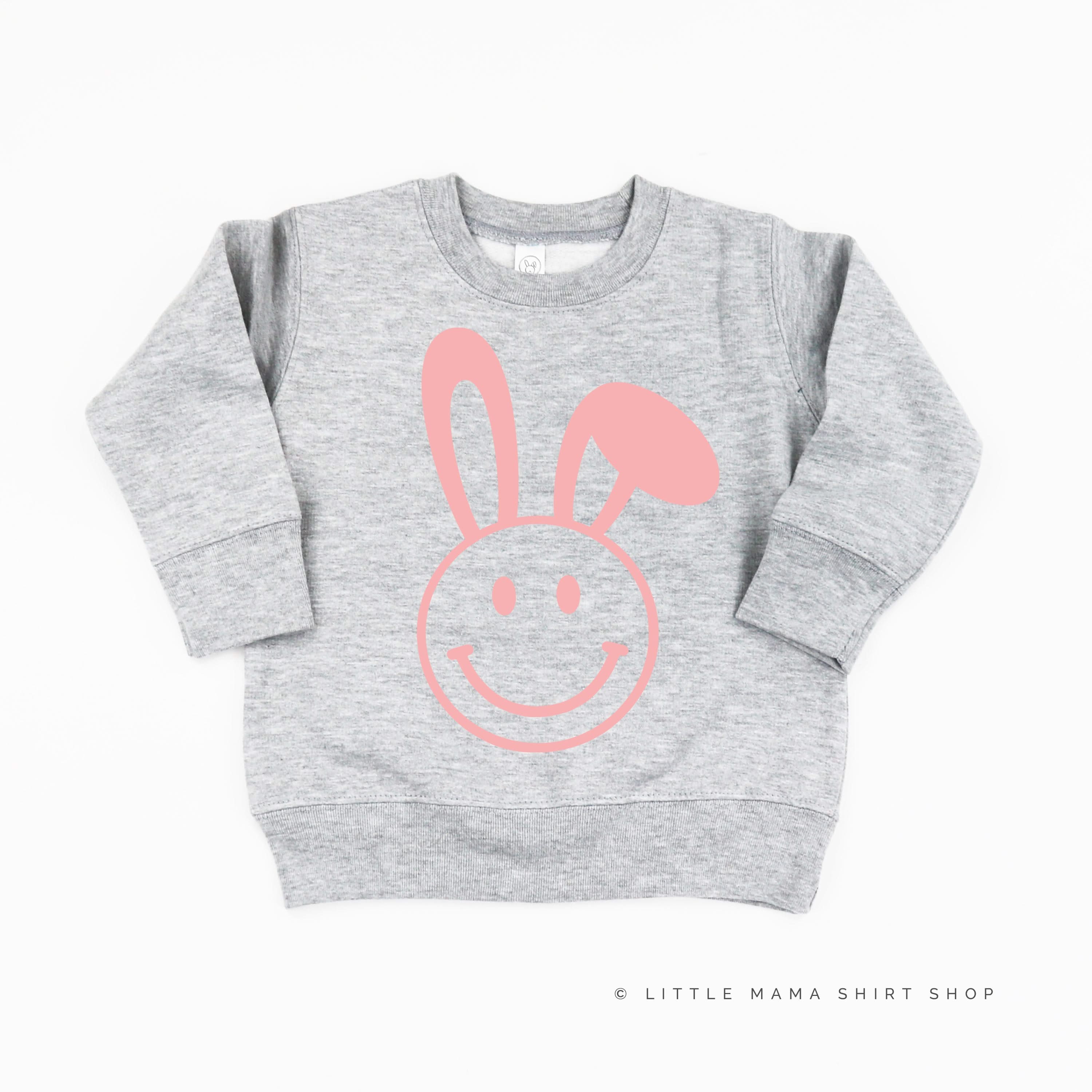 Smiley Face Bunny - Child Sweater Little Mama Shirt Shop