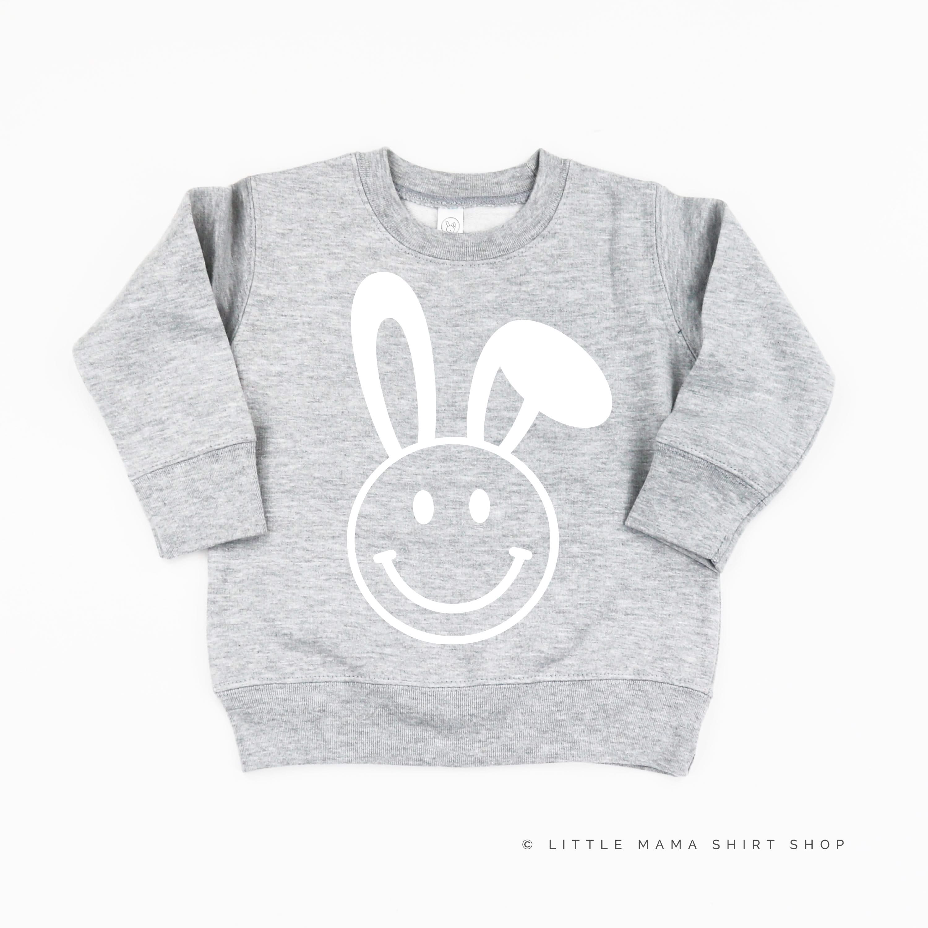 Smiley Face Bunny - Child Sweater Little Mama Shirt Shop