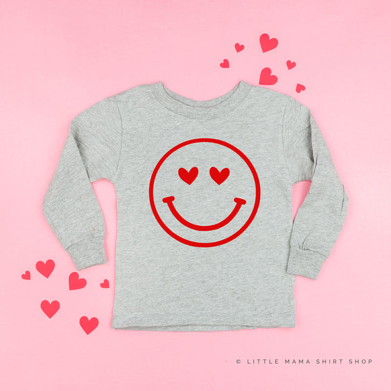 Heart Eyes Smiley Face - Child LONG SLEEVE Tee