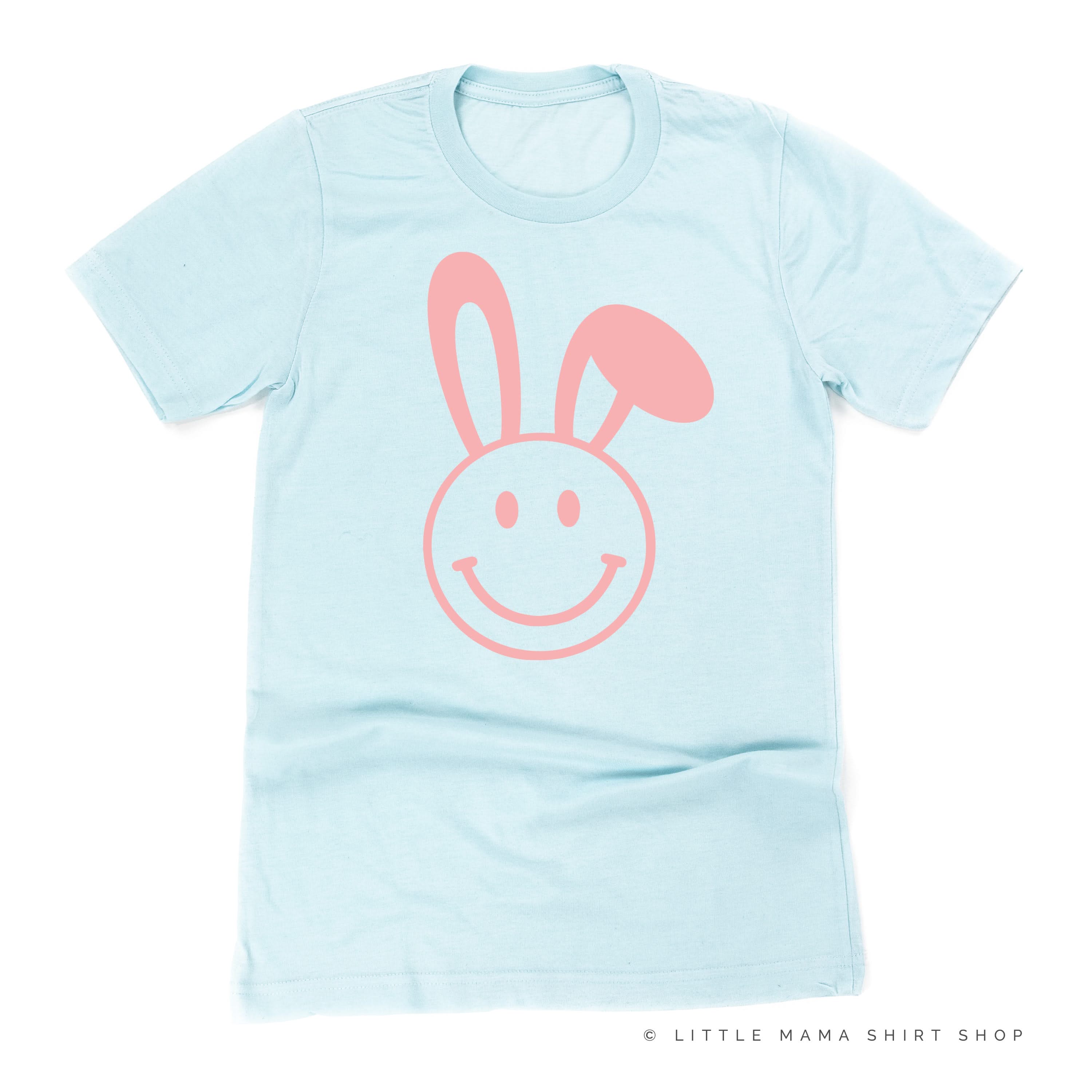 Smiley Face Bunny - Unisex Tee Little Mama Shirt Shop