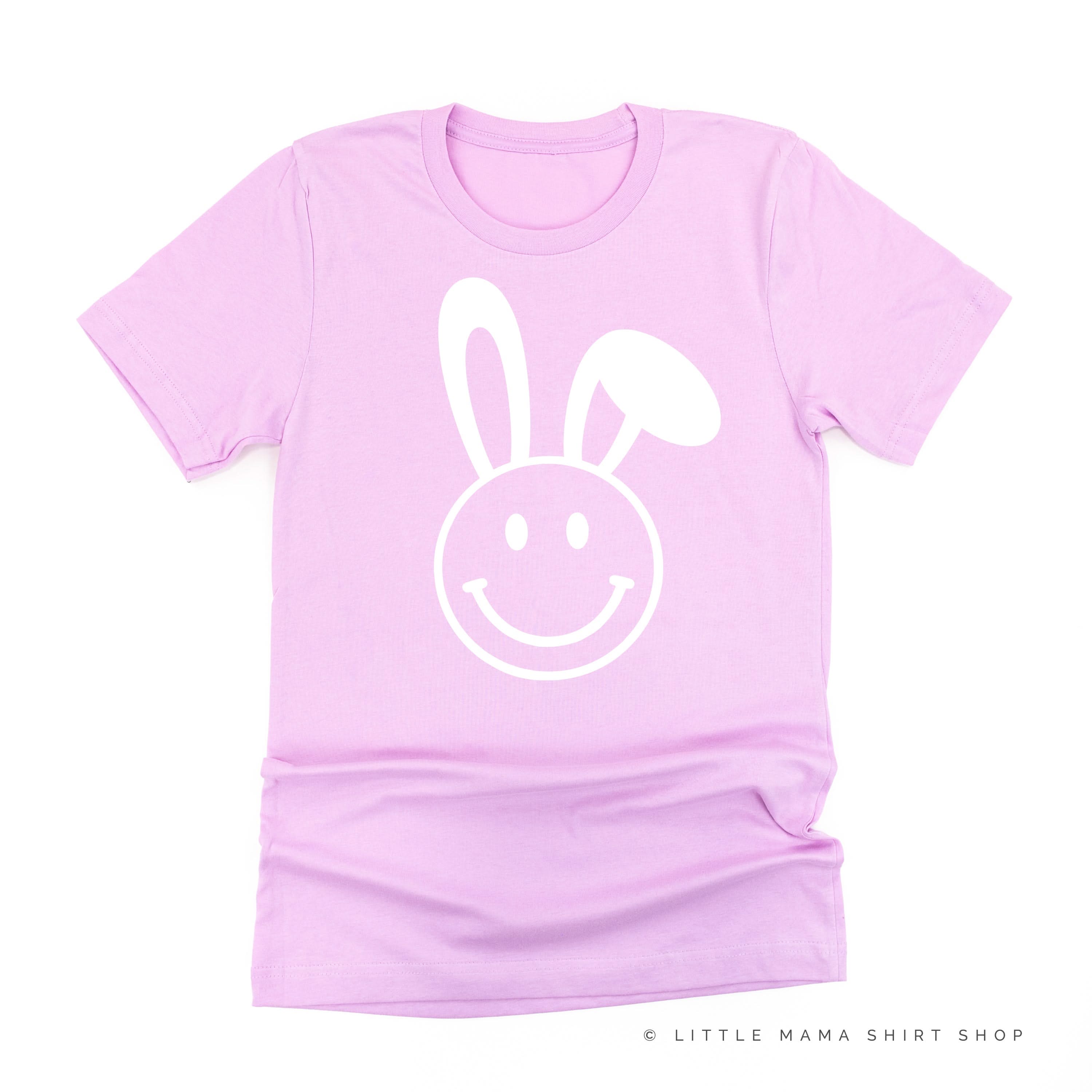 Smiley Face Bunny - Unisex Tee Little Mama Shirt Shop