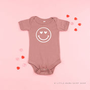 Heart Eyes Smiley Face - Child Tee Little Mama Shirt Shop