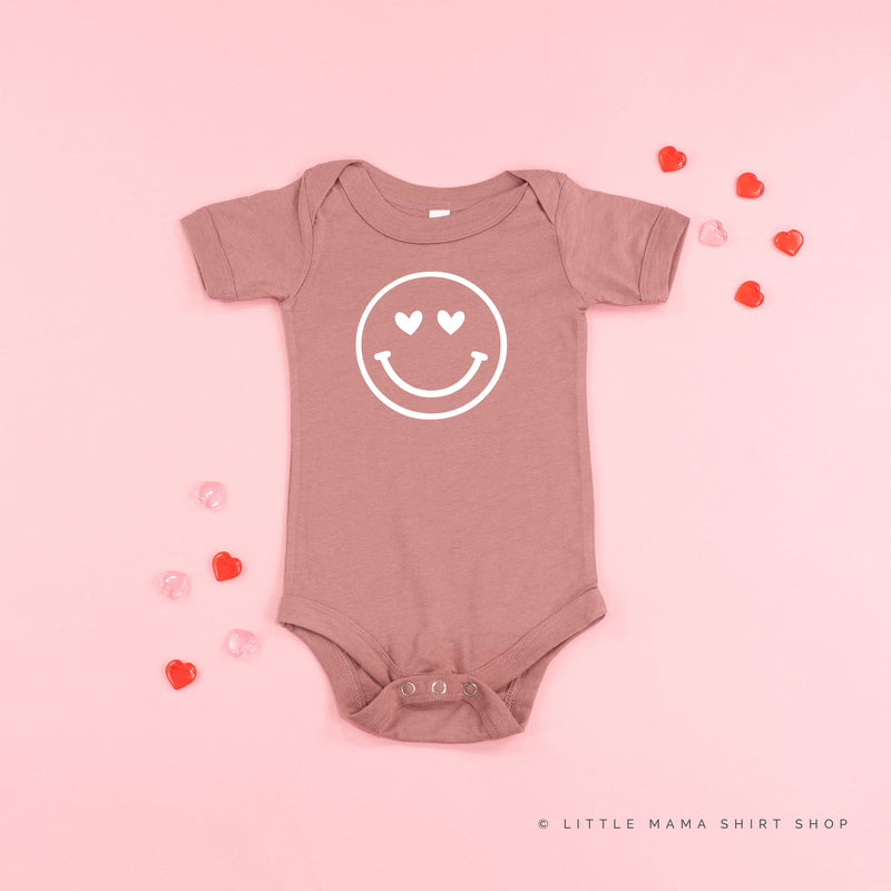 Heart Eyes Smiley Face - Child Tee