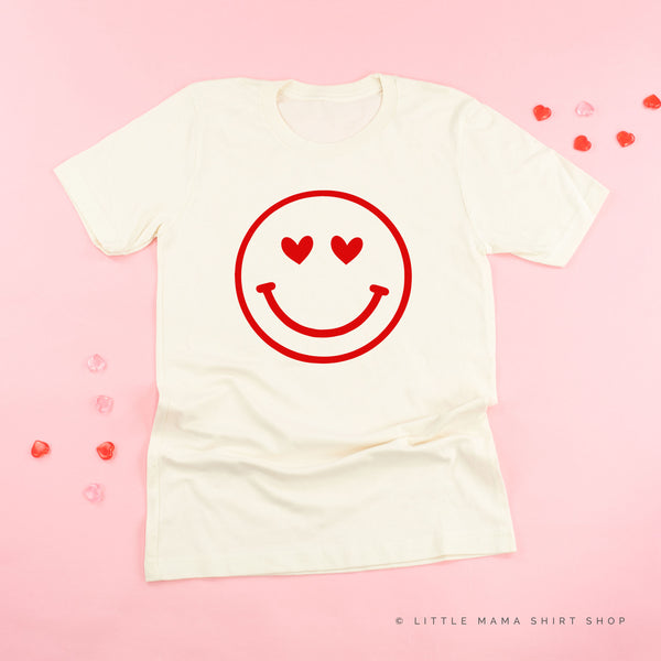 Heart Eyes Smiley Face - Unisex Tee