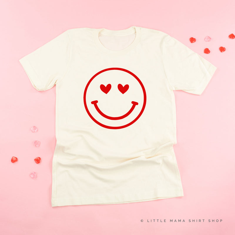 Heart Eyes Smiley Face - Unisex Tee