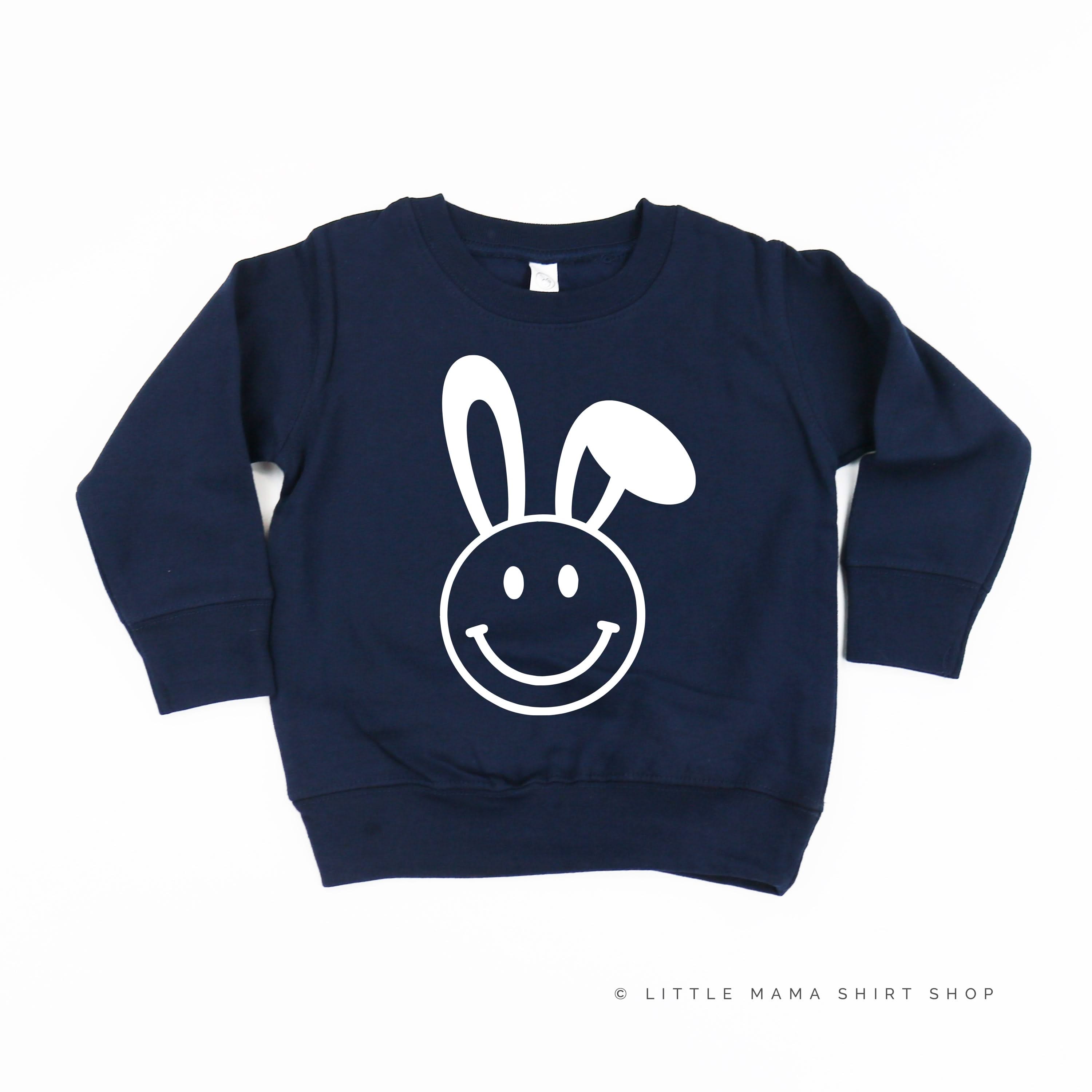 Smiley Face Bunny - Child Sweater Little Mama Shirt Shop