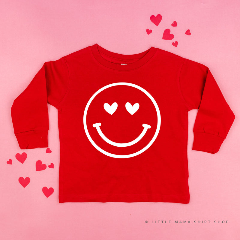 Heart Eyes Smiley Face - Child LONG SLEEVE Tee