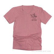 STEP MOM - Bouquet - Pocket Size ﻿- Unisex Tee Little Mama Shirt Shop