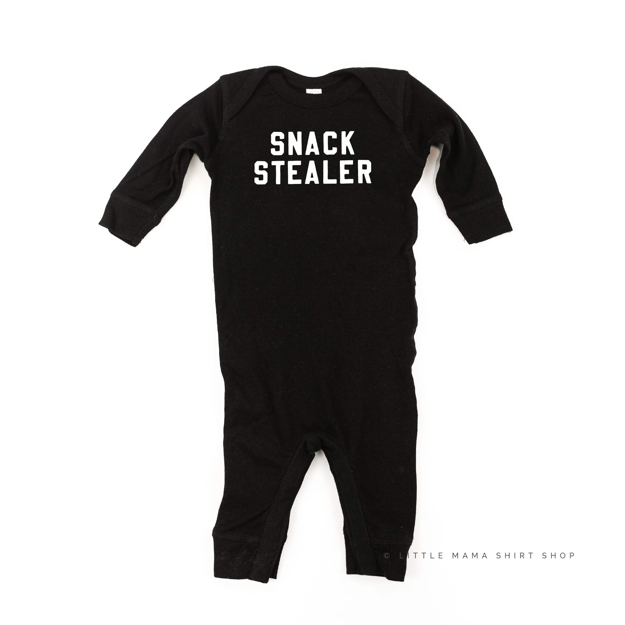 Snack Stealer - One Piece Baby Sleeper Little Mama Shirt Shop