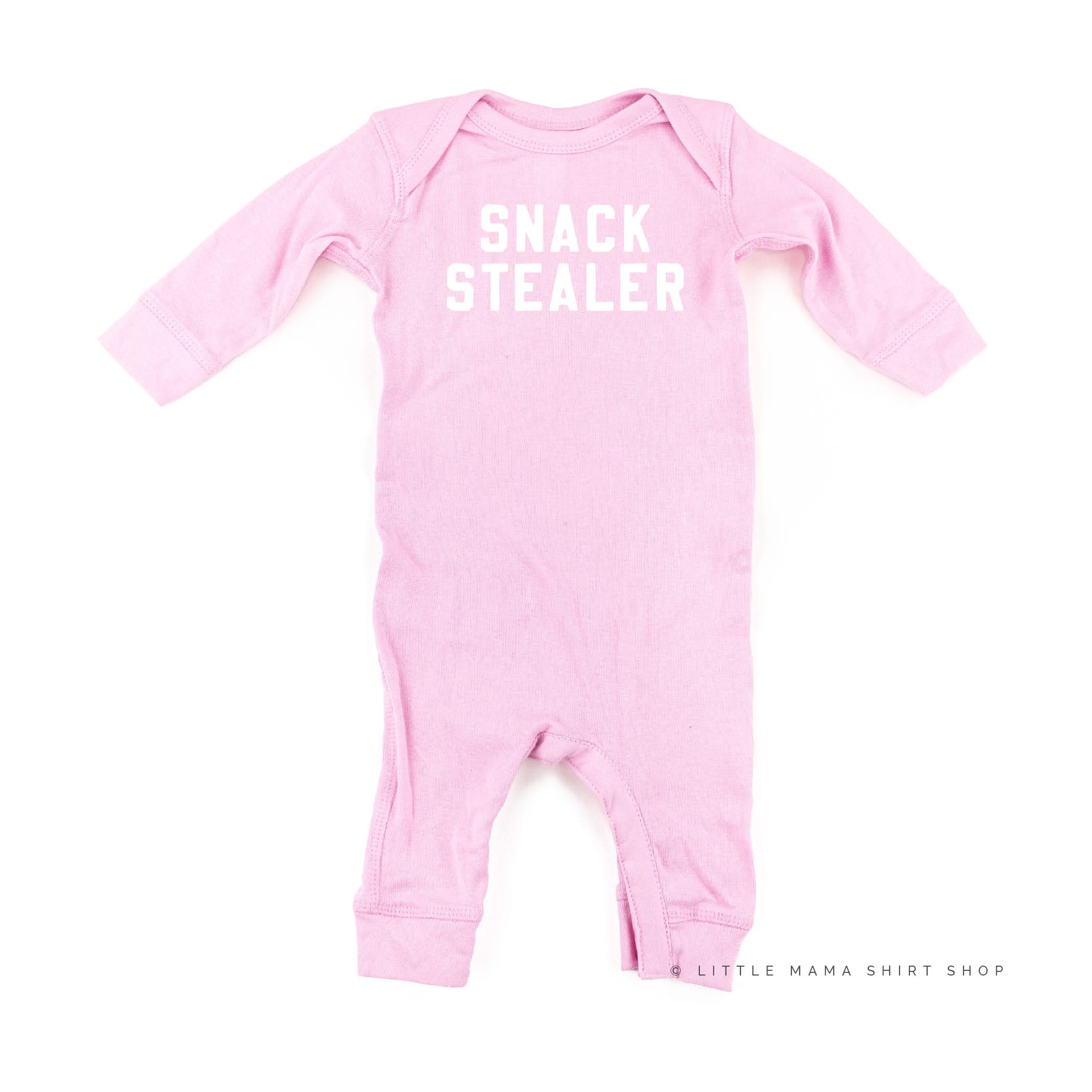 Snack Stealer - One Piece Baby Sleeper Little Mama Shirt Shop