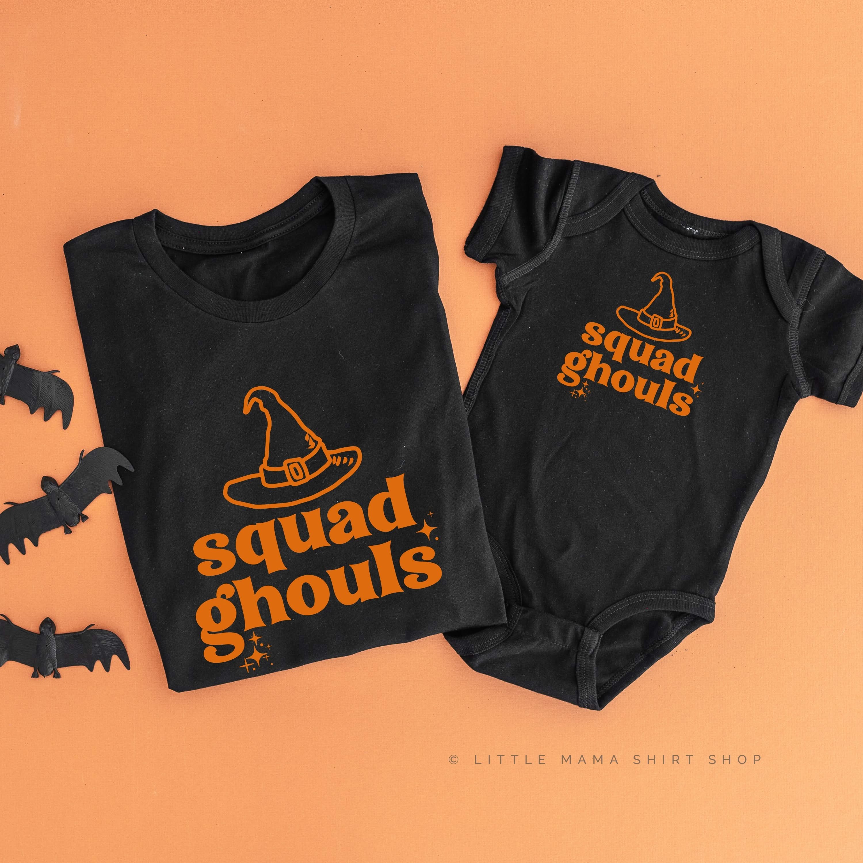 Squad Ghouls - Set of 2 Unisex Tees Little Mama Shirt Shop