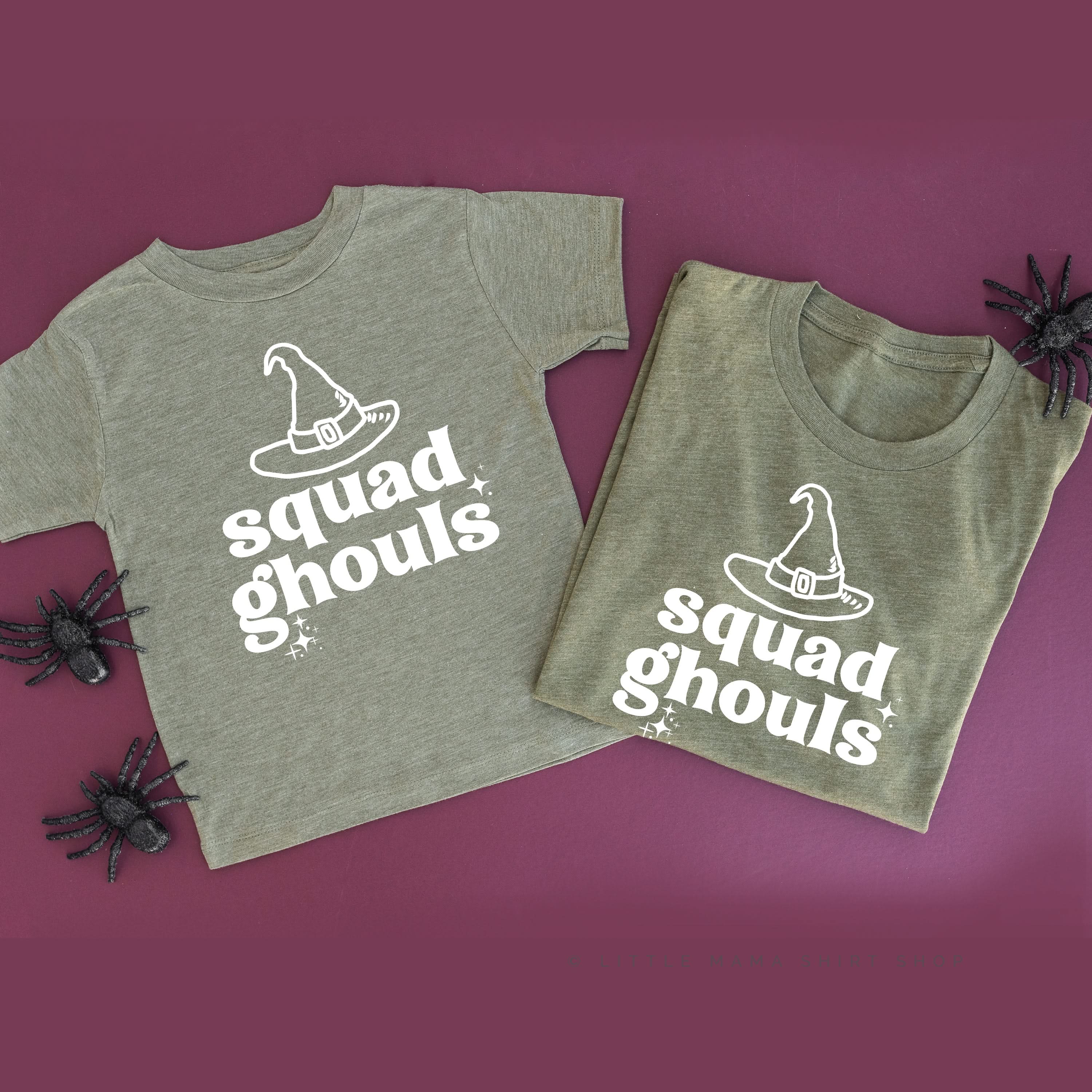 Squad Ghouls - Set of 2 Unisex Tees Little Mama Shirt Shop